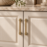 Orba Stone & Brass Cabinet Handles & Knobs