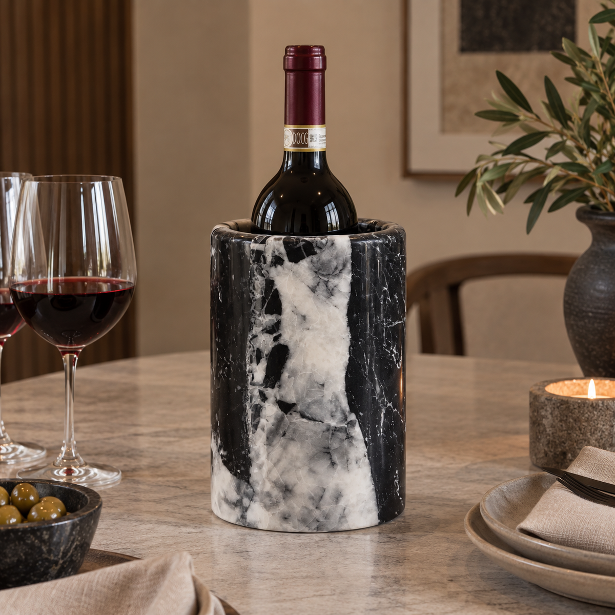 Vellaro Natural Marble Bottle Chiller