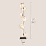 Auralis Glass Floor Lamp – Modern Artistic LED, alternate view 16