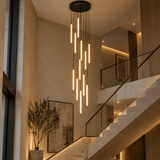 The Orinthal Helix Modern Staircase Acrylic Chandelier