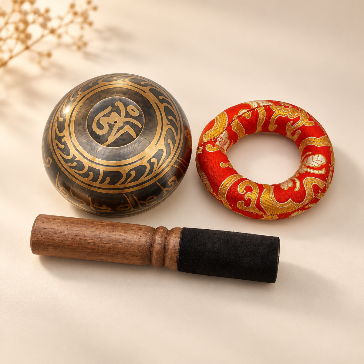 Svara Copper Singing Bowl Set