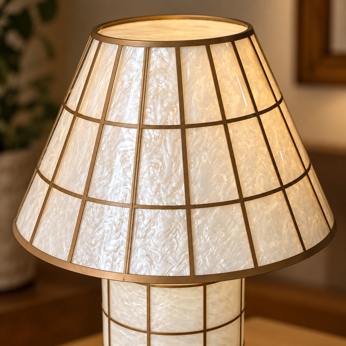 Marella Acrylic Mushroom Table Lamp | Baskoraa