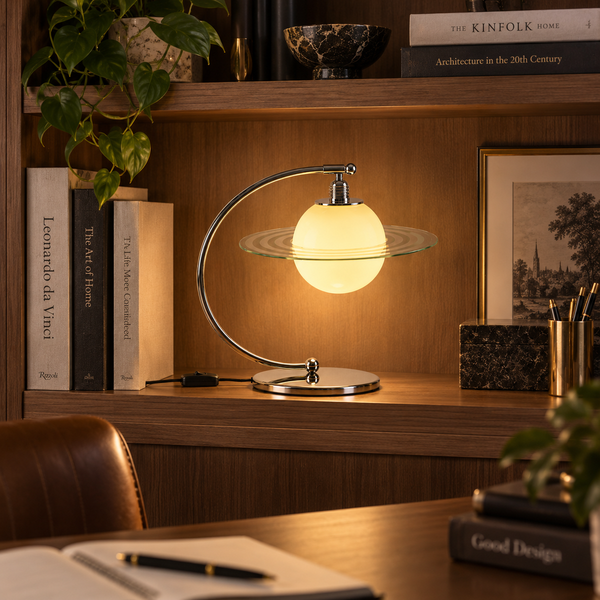 Orbia Bauhaus Glass Table Lamp