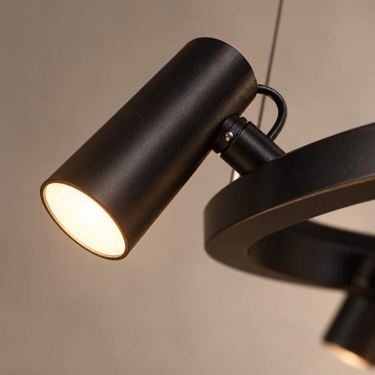 Norellis Adjustable Ring LED Chandelier