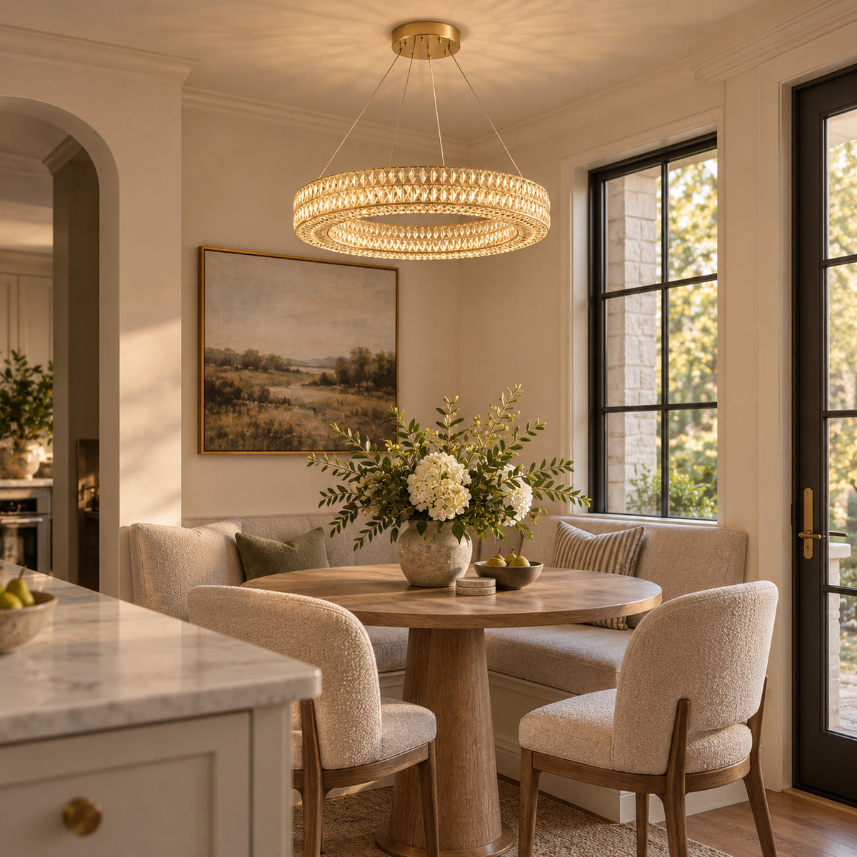 Virelia Crystal Ring Chandelier