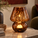 Nuvella Coffee Glass Table Lamp