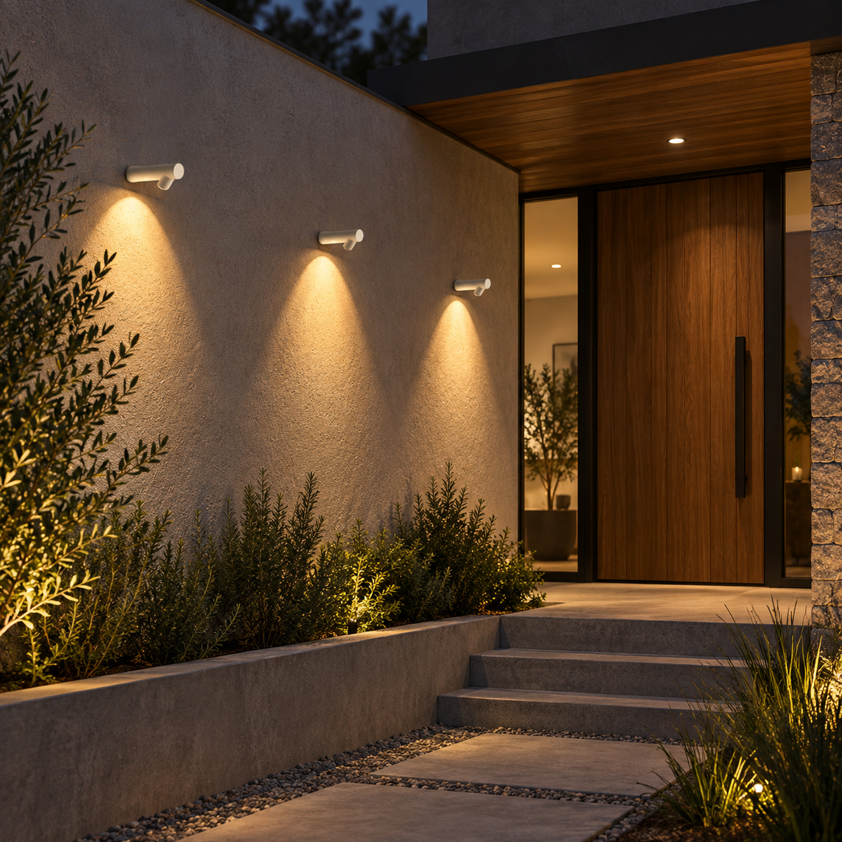 Lystrian Flame Indoor Outdoor Wall Lamp
