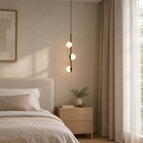 Modern Glass Ball Led Ceiling Chandelier Black Gold for Bedroom Living Dining Room Table Pendant Lamp Lusters Luminaire Lighting – black 3heads – bedroom setting