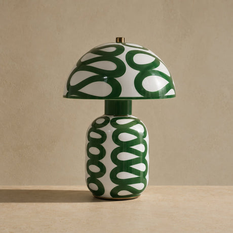 Green mushroom lamp generated product photo 1