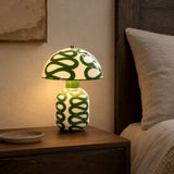 Green mushroom lamp generated product photo 2