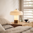 Nordic Mushroom Table Lamp - Green, bedside setting