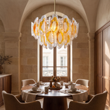 Avelune Amber Glass Chandelier