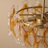 Avelune Amber Glass Chandelier