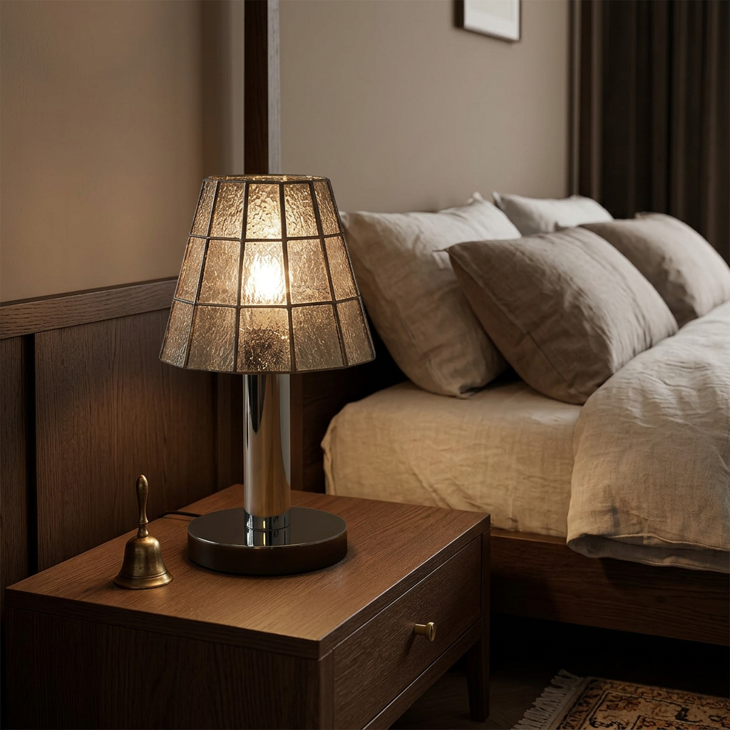 Aveline Art Deco Stained Glass Table Lamp