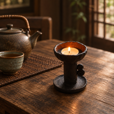 Kado Handmade Ceramic Incense & Candle Holder