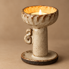 Kado Handmade Ceramic Incense & Candle Holder