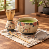 Hanae 8-Piece Cherry Blossom Matcha Set