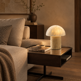 Sorina Travertine Mushroom Table Lamp