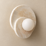 Orlaya Natural Stone Globe Wall Light