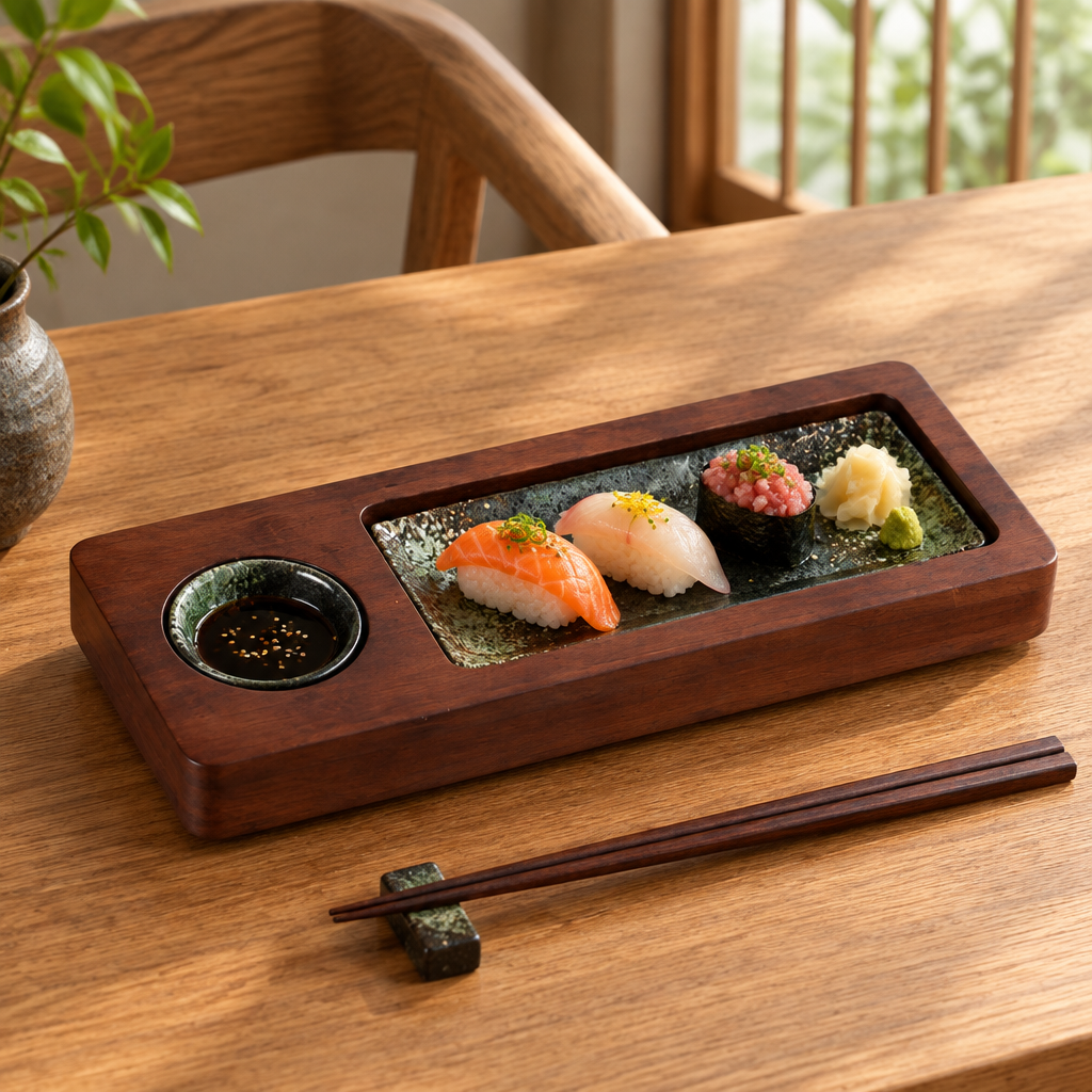 Miyabi Bamboo Sushi Serving Set