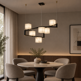 Revena Marble & Copper Chandelier