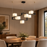 Revena Marble & Copper Chandelier
