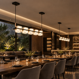 Revena Marble & Copper Chandelier