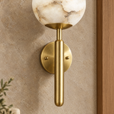Selvara Marble Globe Wall Light