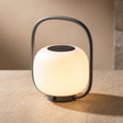 Luminous Solar LED Outdoor Floor Lamp – 26 × 39 cm – upper light and solar detail