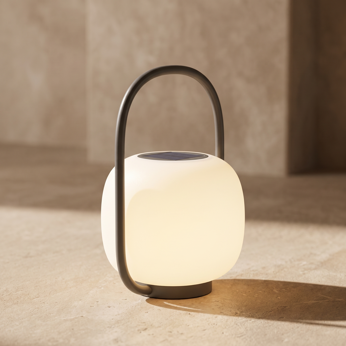Luminous Solar LED Outdoor Floor Lamp – 35 × 52 cm – premium beige product image