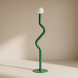 Nordic Modern Floor Lamp – Style 10 Green – Premium Beige Background