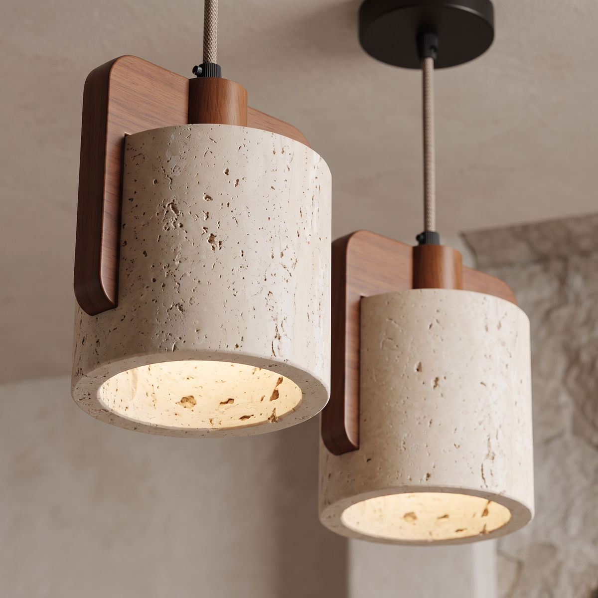 Orlena Cove pendant underside and warm light detail