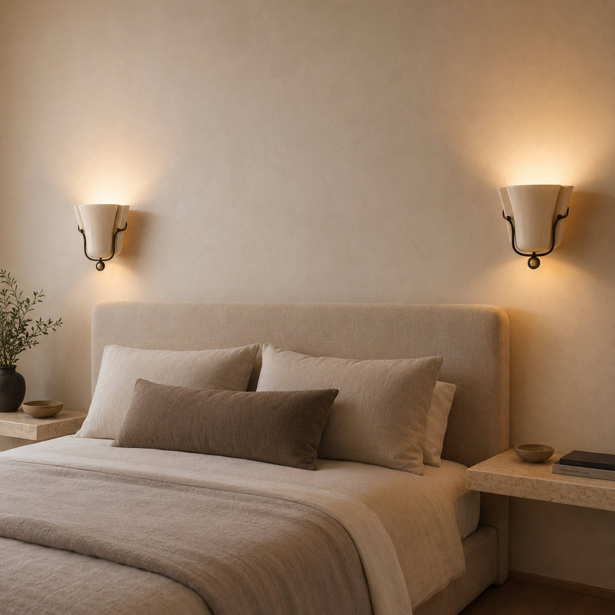 Retro ceramic wall lamp generated product photo 5