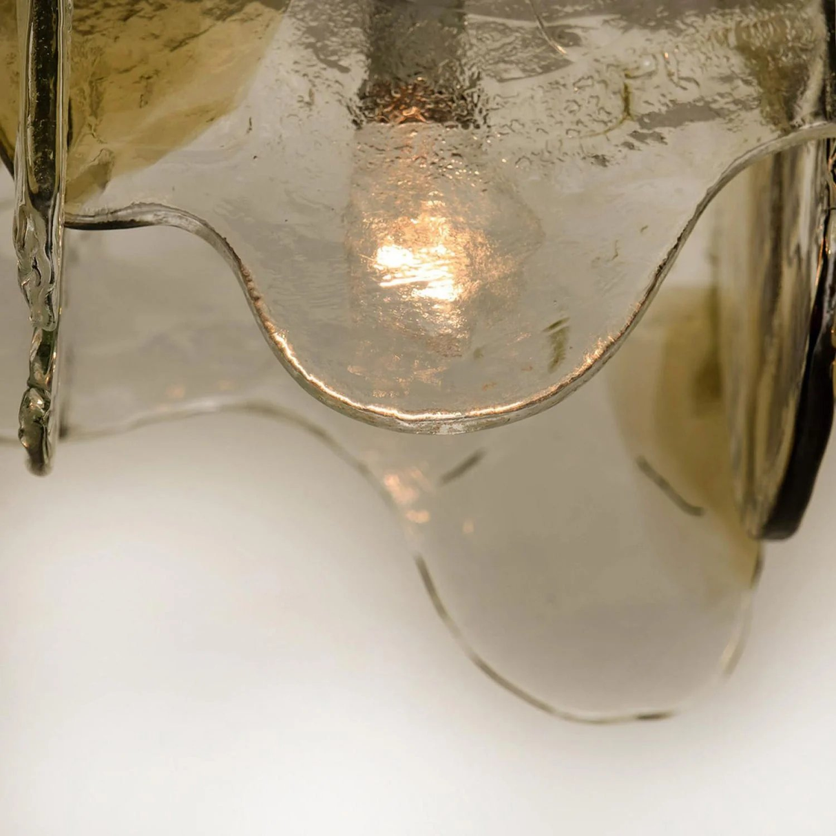 Close-up of a metallic object with reflective surface