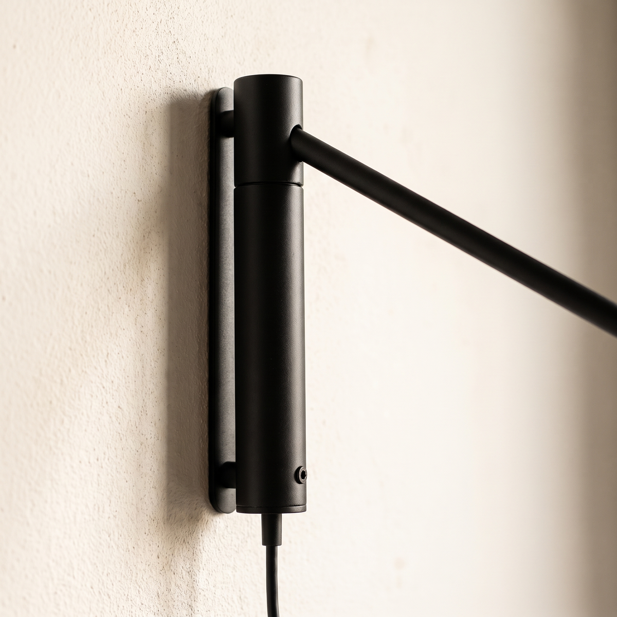 Close-up of Soren Reach wall mount and adjustable arm