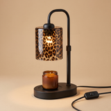 Tessera Glass Candle Warmer Lamp – Smart switch B – premium beige studio view with unlit candle